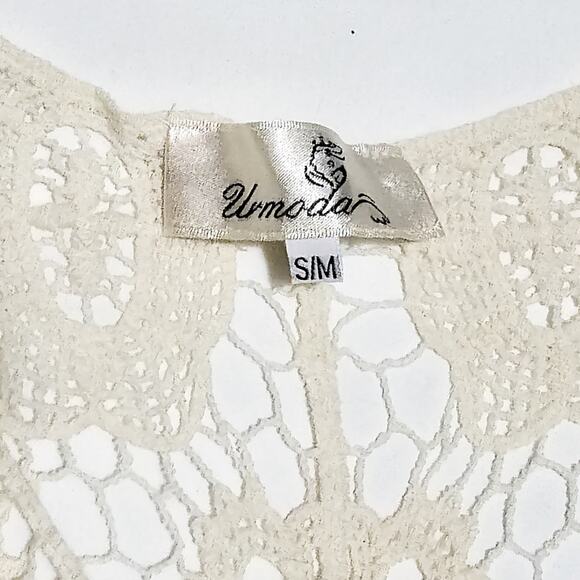Boutique cream crochet sleeveless top size S / M from Urmoda - Picture 5 of 8